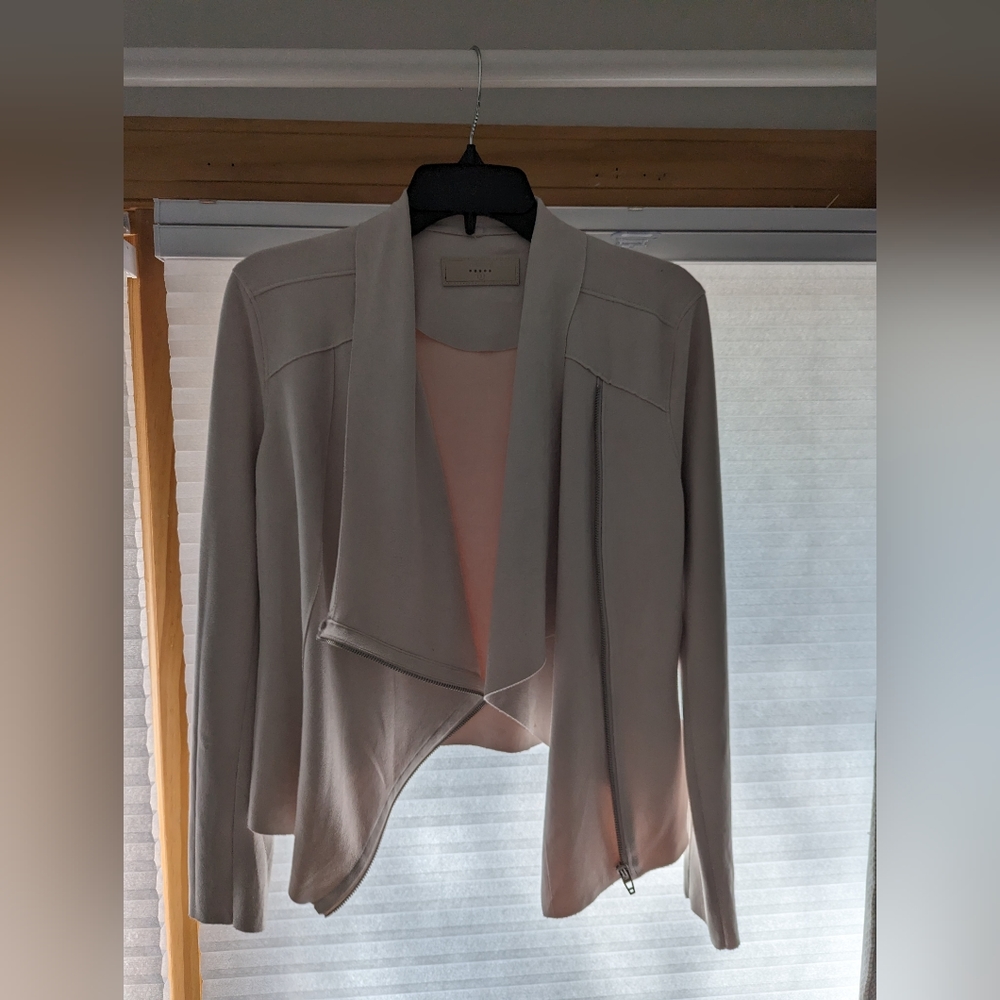 Suede Jacket with Zip